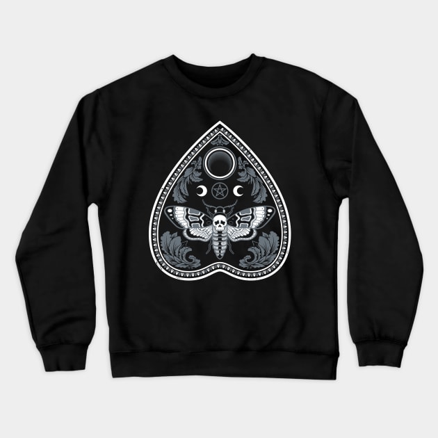 Deaths Head Moth - Goth Grunge Witchcore - Planchette Crewneck Sweatshirt by Nemons